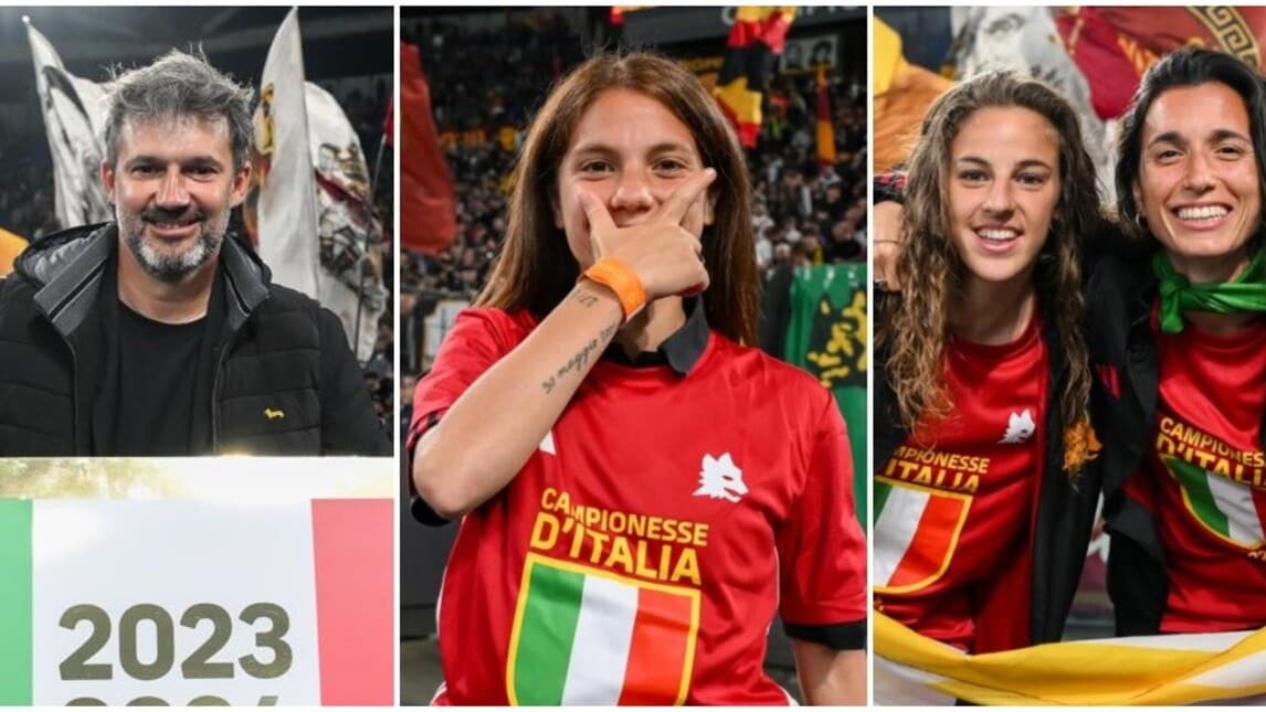 Roma femminile, l'emozionante giro di campo all'Olimpico dopo lo scudetto