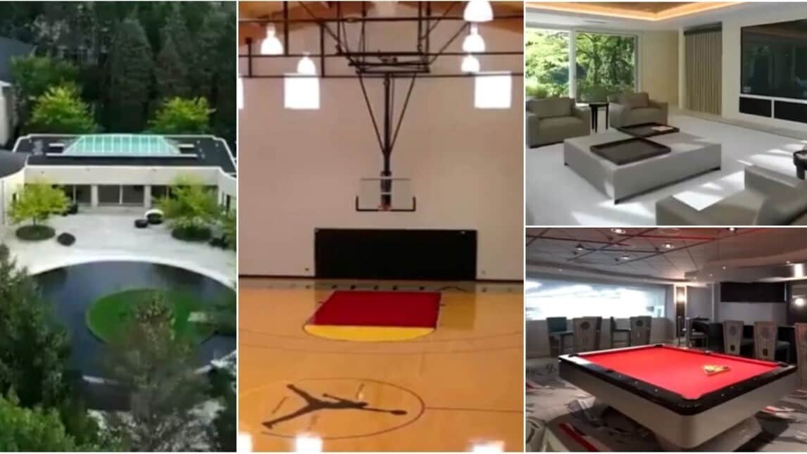 Tutti i segreti dell'incredibile villa di Michael Jordan: piscine, cinema e 19 bagni