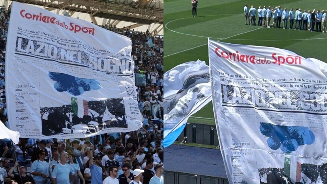 Festa Lazio, sventola anche la bandiera del Corriere dello Sport-Stadio