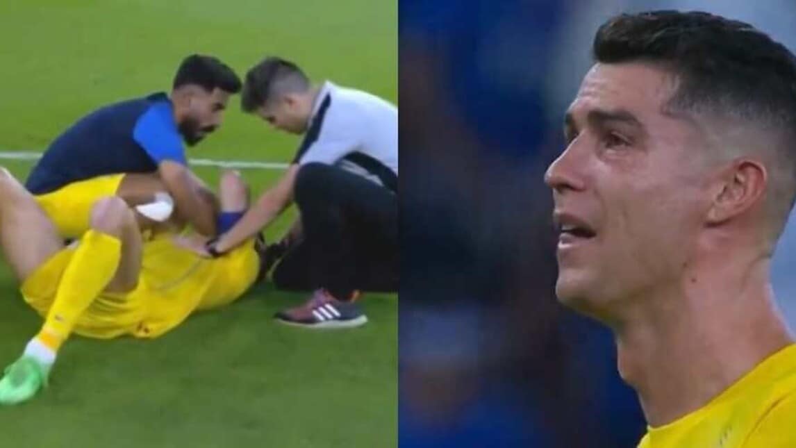Cristiano Ronaldo disperato dopo il ko in Coppa: a terra in lacrime