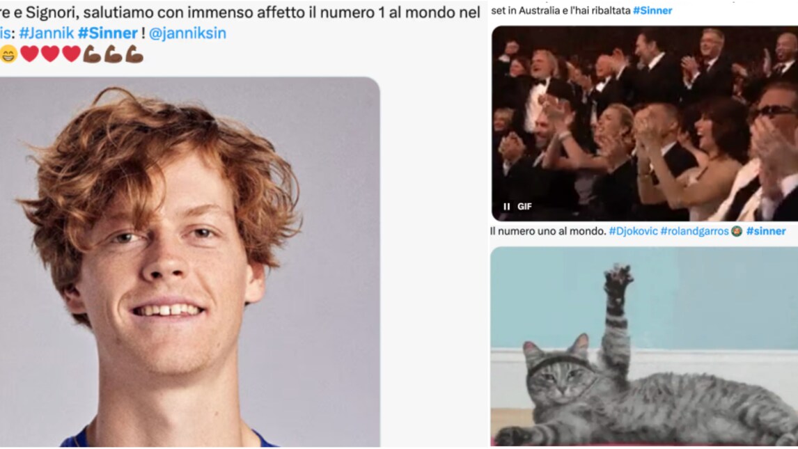 Sinner sul tetto del mondo: social scatenati, tutte le reazioni