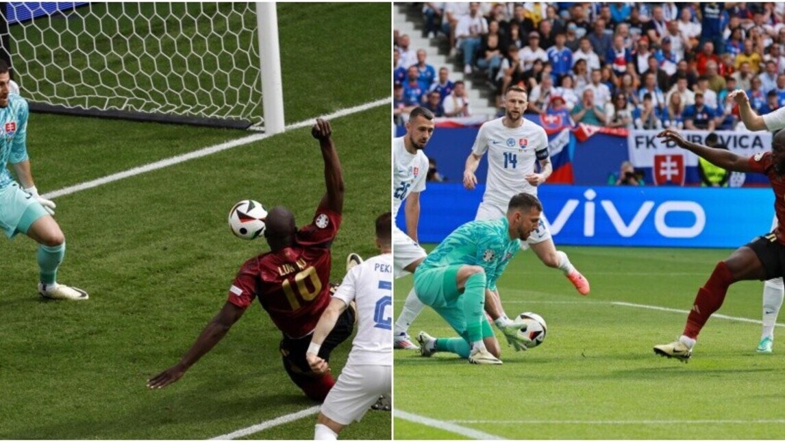 Lukaku, errore clamoroso in Belgio-Slovacchia: la fotosequenza