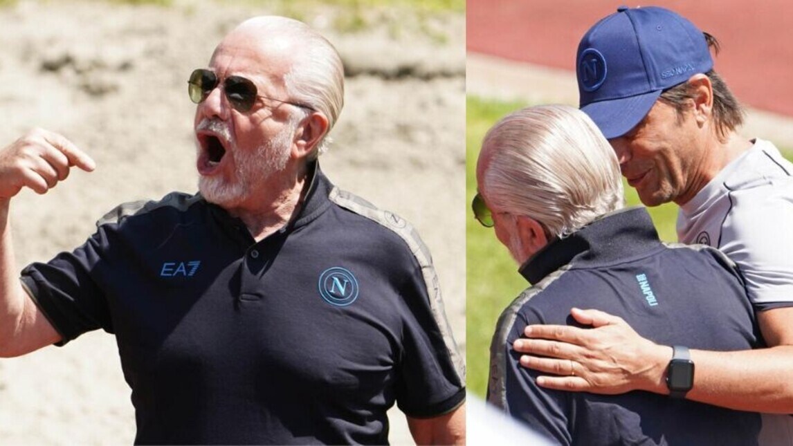 Napoli, le FOTO di De Laurentiis in ritiro fanno impazzire i tifosi