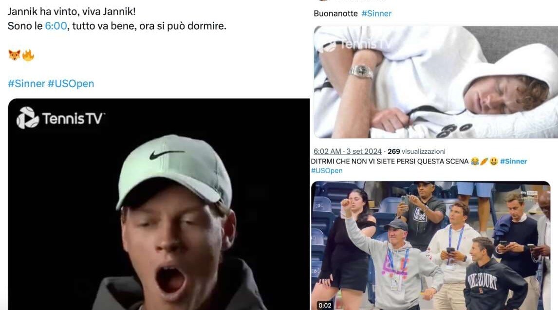 Sinner batte Paul: "Ora buonanotte, si dorme un'ora". Le reazioni social