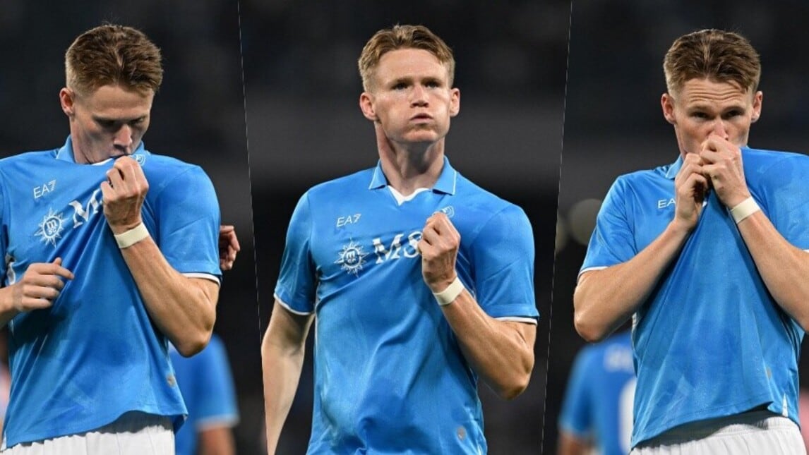 McTominay, subito amore Napoli: bacia la maglia al Maradona