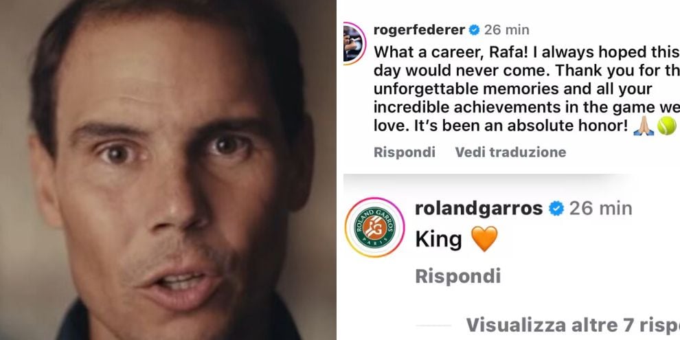 Da Cristiano Ronaldo a Federer, tutti i vip in lacrime per il ritiro di Nadal