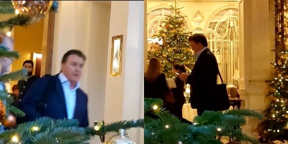 Friedkin a Londra con il computer: le foto all'uscita dall'hotel di Londra