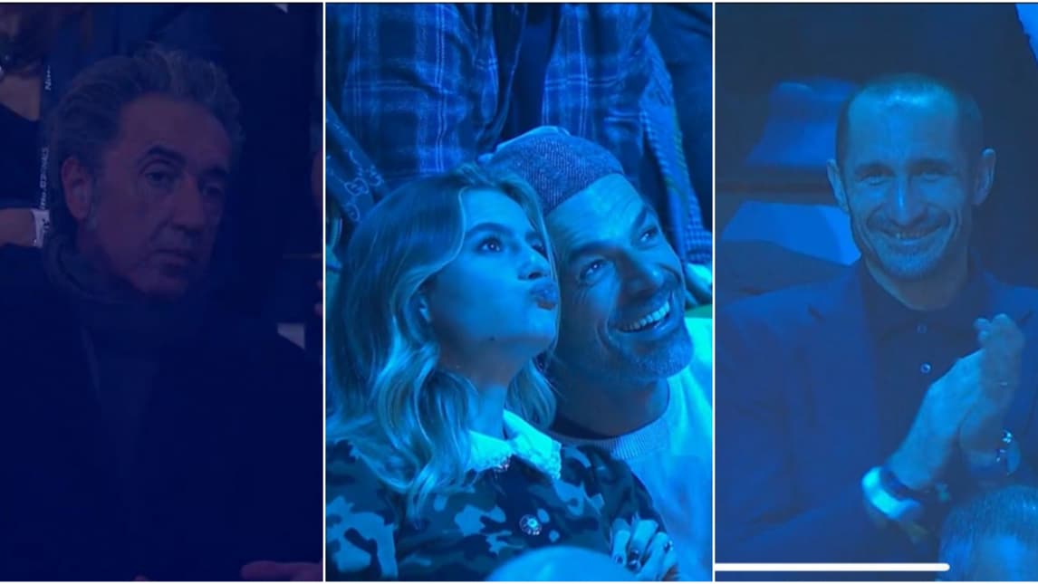 Da Sorrentino a Chiellini, quanti vip in tribuna per Sinner