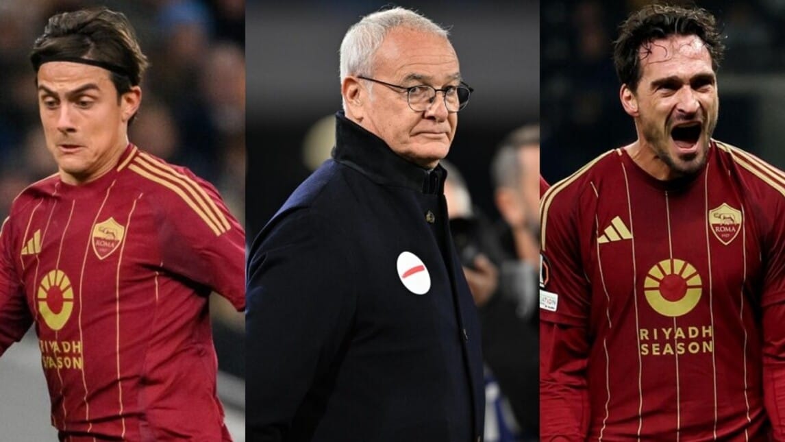 Roma, la probabile formazione di Ranieri contro l'Atalanta