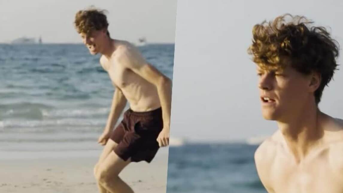 Sinner a Dubai oltre il tennis: che show in spiaggia