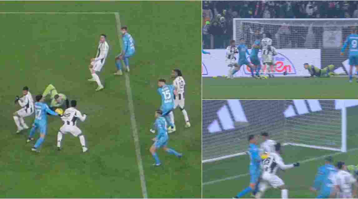 Juventus, il rigore assegnato da Giua al 94' per fallo di mano di Candela: la fotosequenza