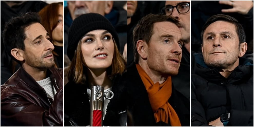 Como-Roma da Hollywood: da Keira Knightley a Michael Fassbender, tutti i vip in tribuna