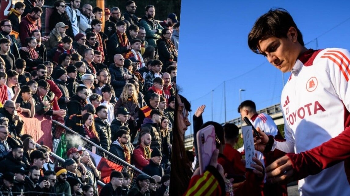 Roma, che festa al Tre Fontane! E Dybala firma autografi
