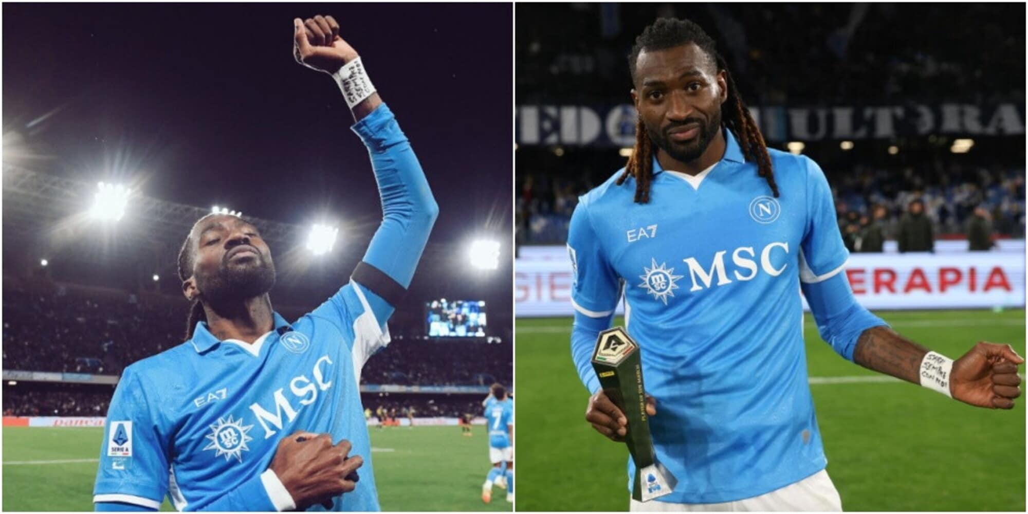 Anguissa e la dedica da brividi per Daniele: "Sarai sempre con noi"