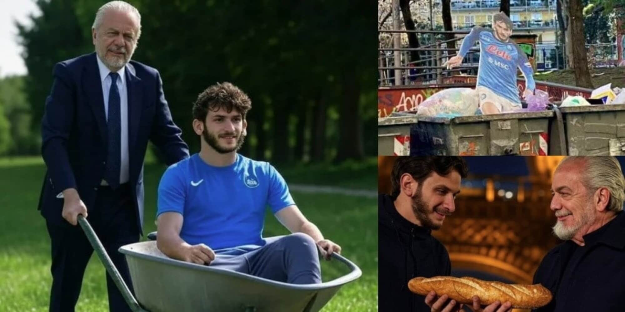 Kvara lascia il Napoli, social tra emozioni e ironie. E spunta Conte