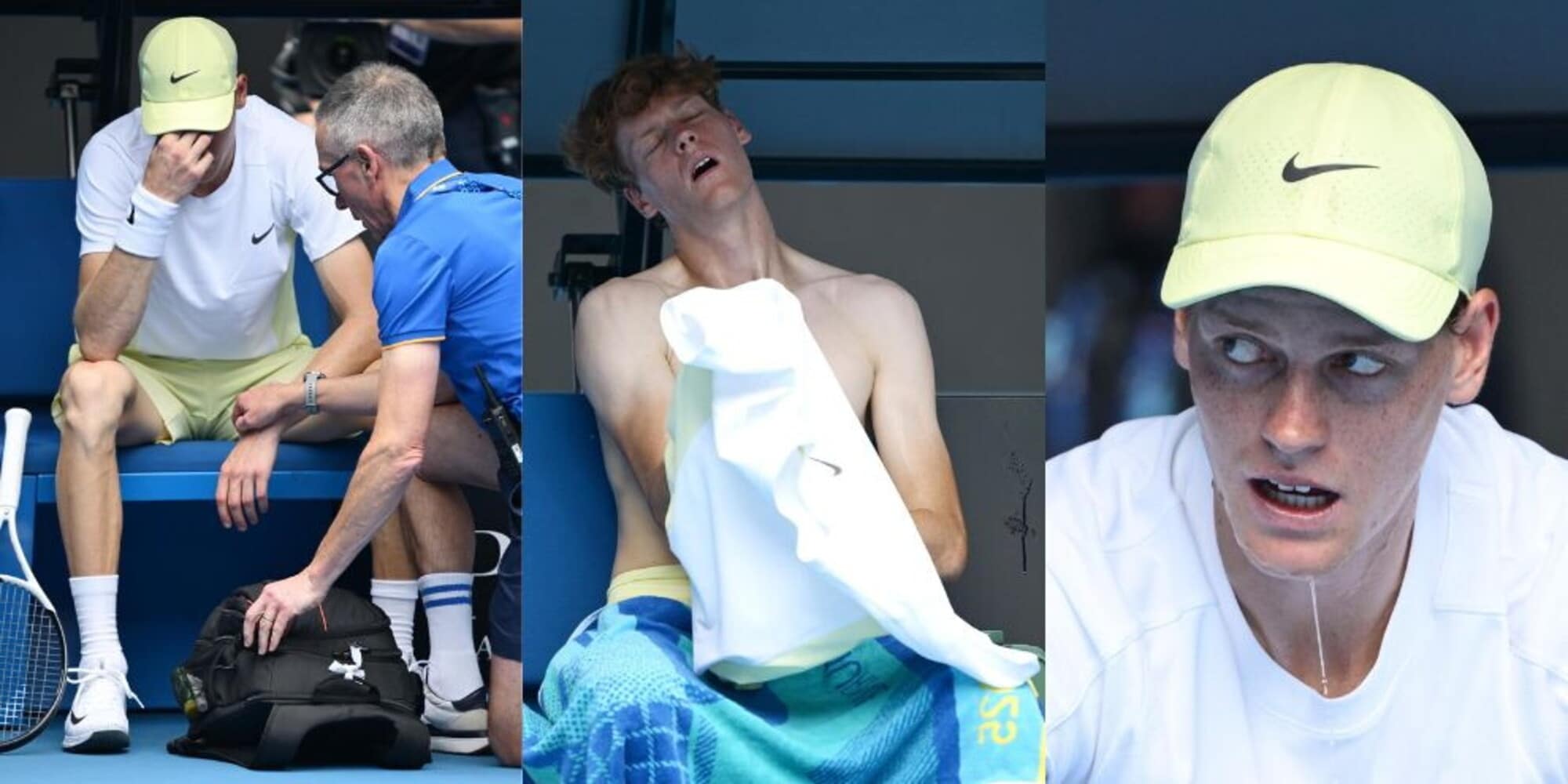 Sinner, le mani che tremano e il saturimetro: le FOTO fanno il giro del mondo
