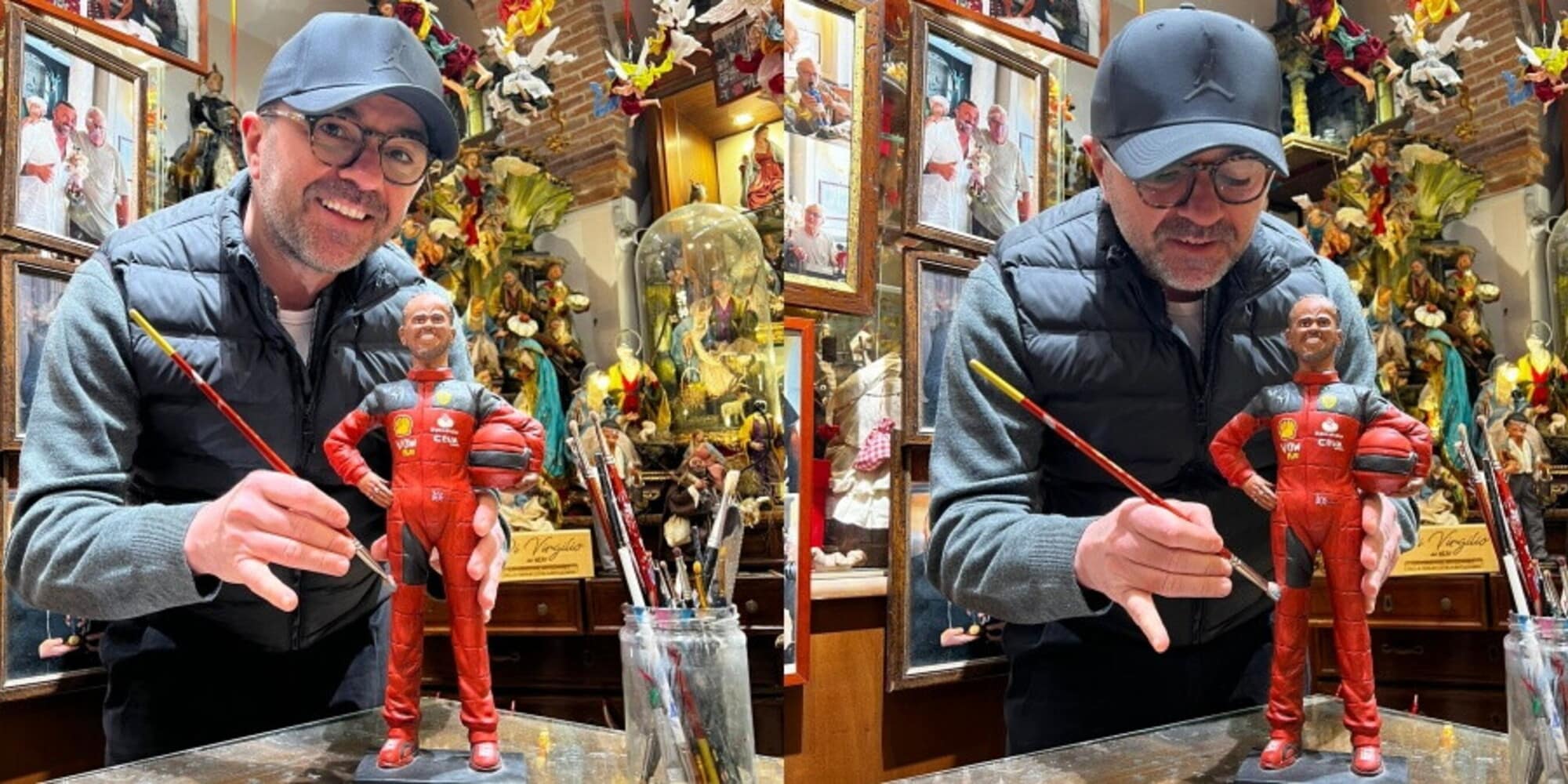 Hamilton nel presepe del maestro di San Gregorio Armeno Genny Di Virgilio