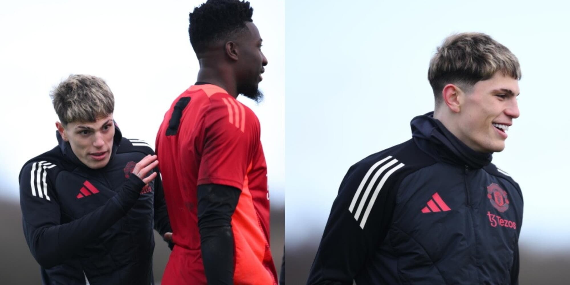 Garnacho, allenamento con lo United tra Napoli e mercato