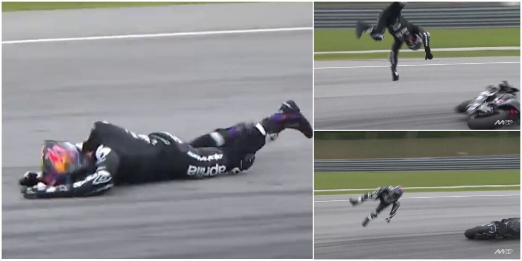 MotoGp, spaventoso incidente per Martin: cade di faccia sull'asfalto