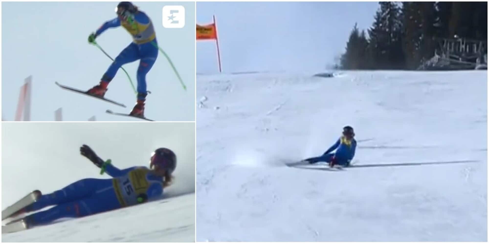 Goggia, che paura! Caduta a tutta velocità nella prova di discesa ai Mondiali