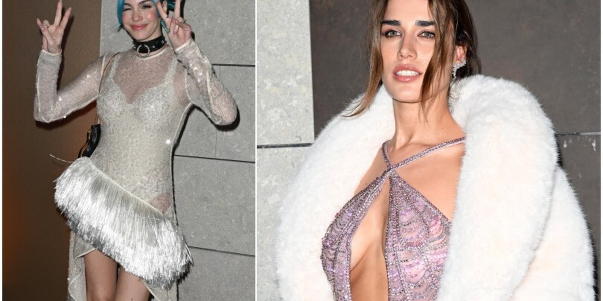 Clara Soccini e Rose Villain, trasparenze e scollature sexy a Sanremo