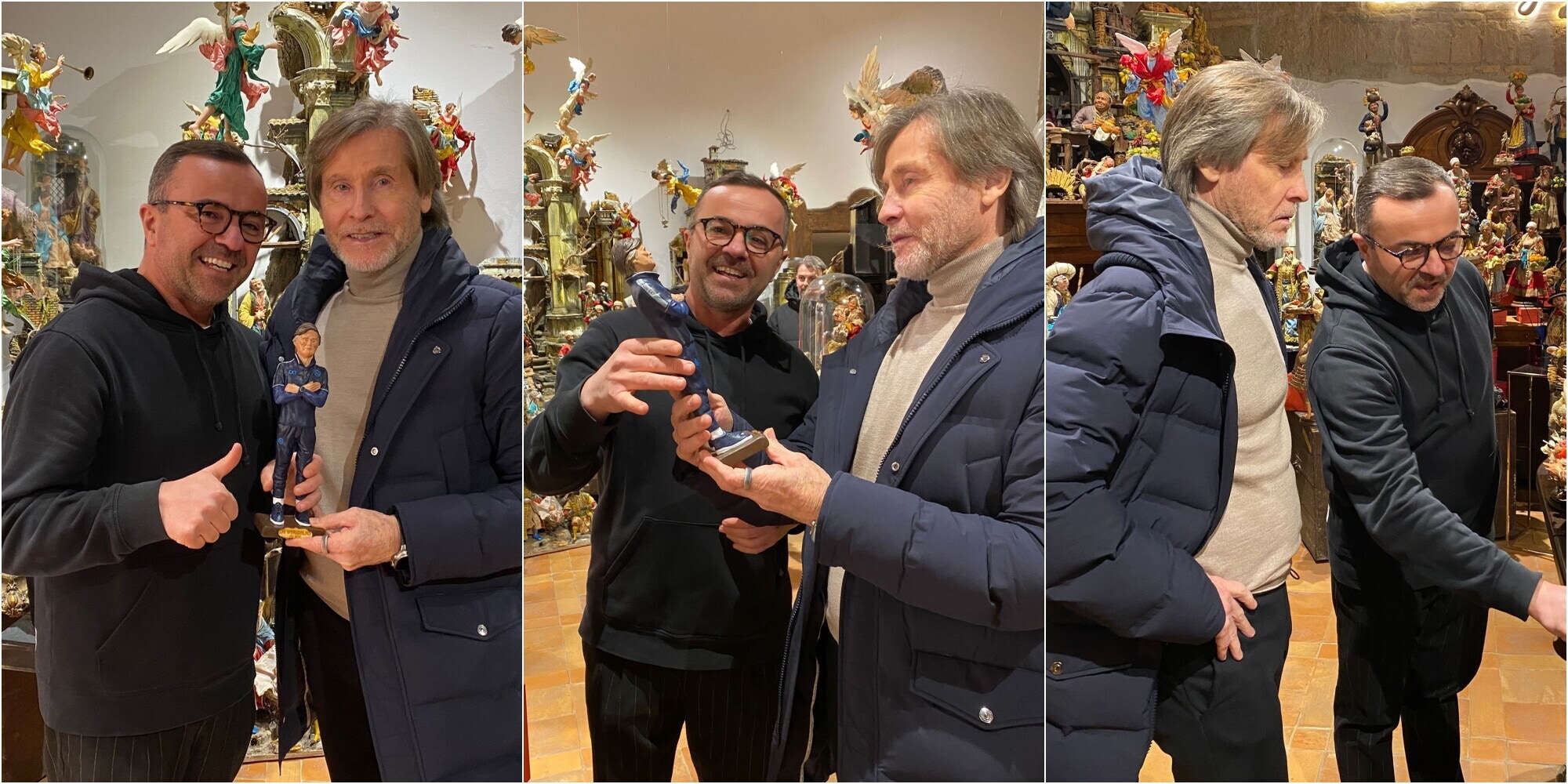 Anche Lele Oriali nel presepe napoletano