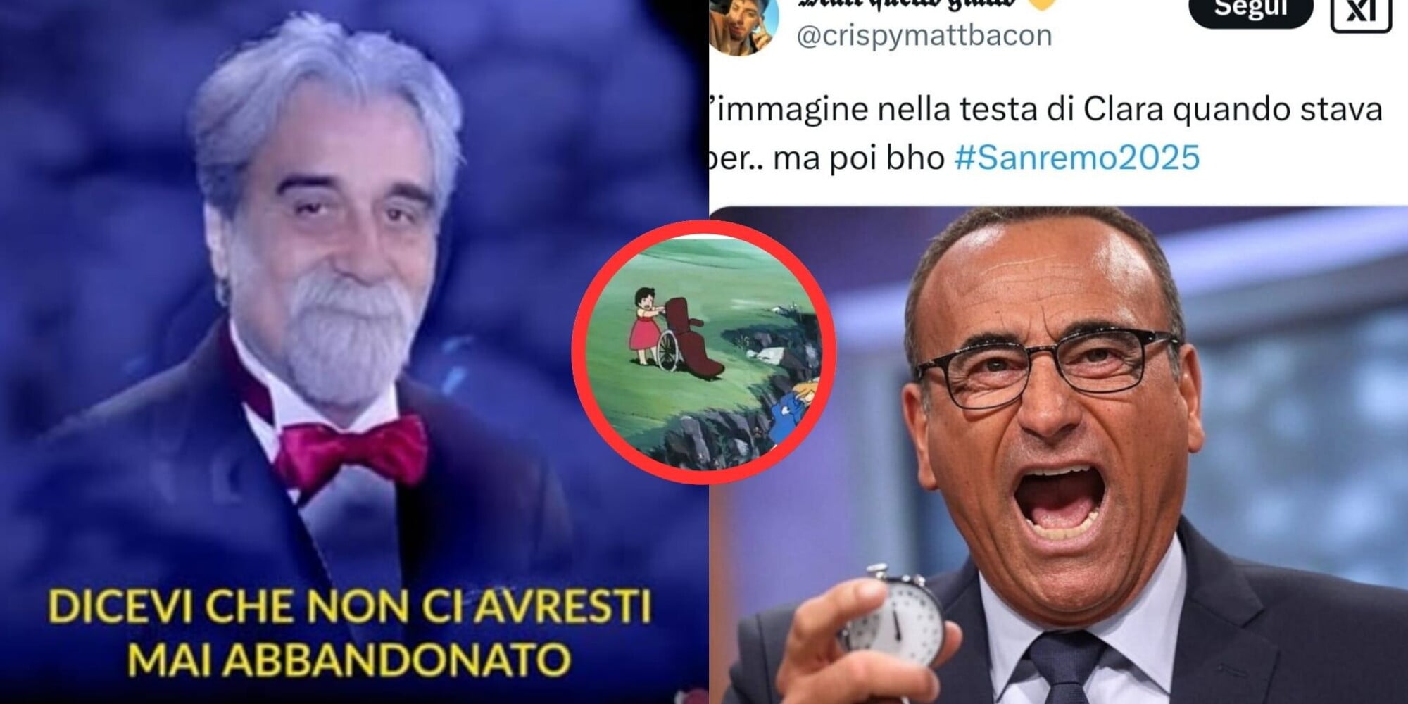 Ironie e meme tutti da ridere: la fretta di Carlo Conti e Sanremo nel mirino
