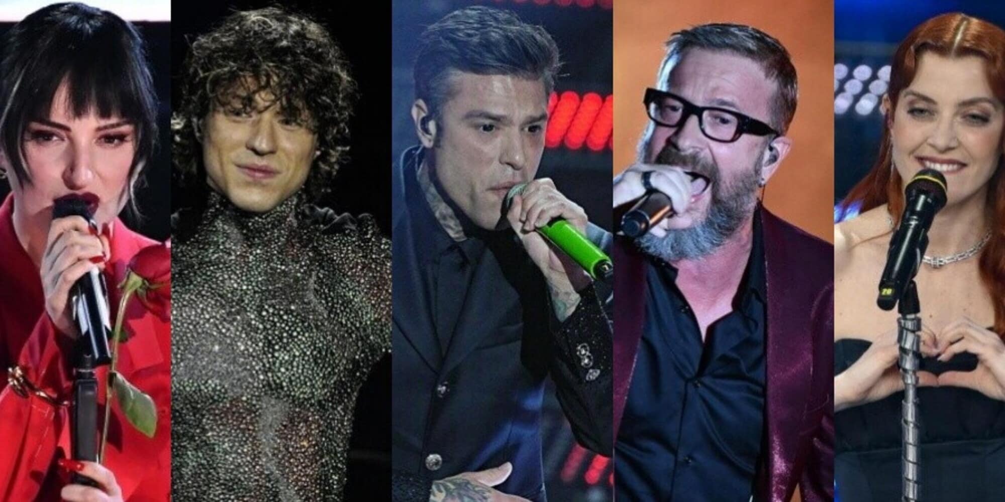Serata cover a Sanremo 2025: tutte le coppie e le canzoni in gara da Fedez e Masini a Elodie e Achille Lauro