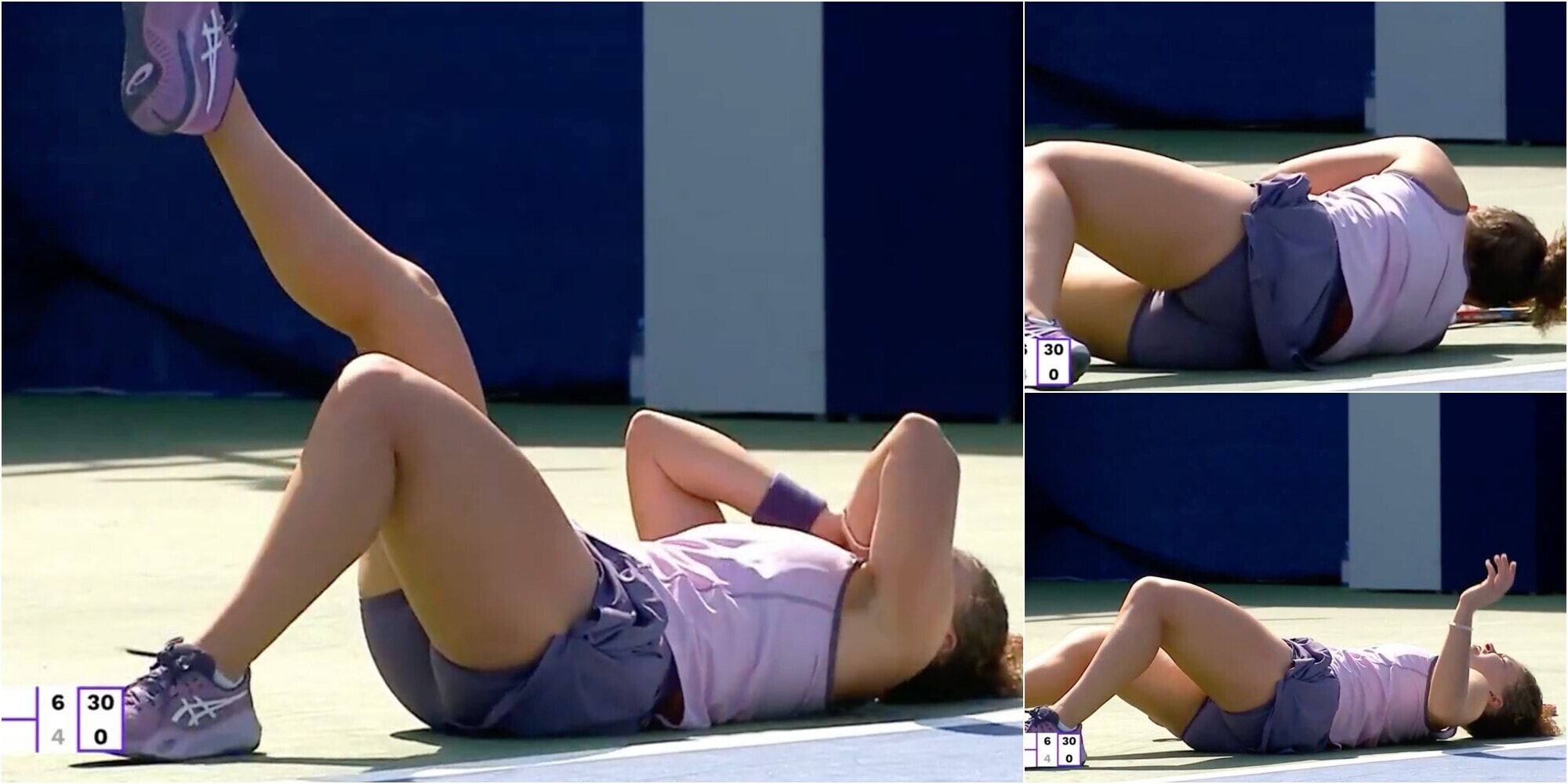 Paolini crolla a terra e piange: brutto infortunio a Dubai, le immagini