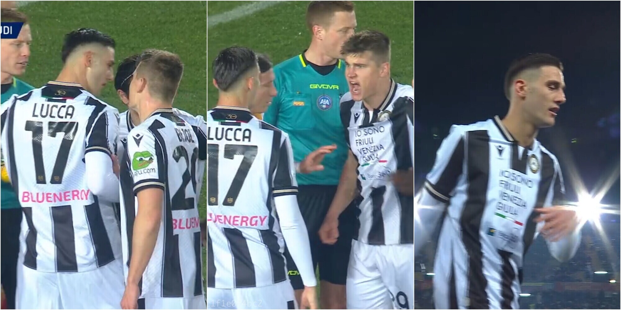 Lucca, mai vista una cosa così: si prende il rigore, ma i compagni non ci stanno. La fotosequenza