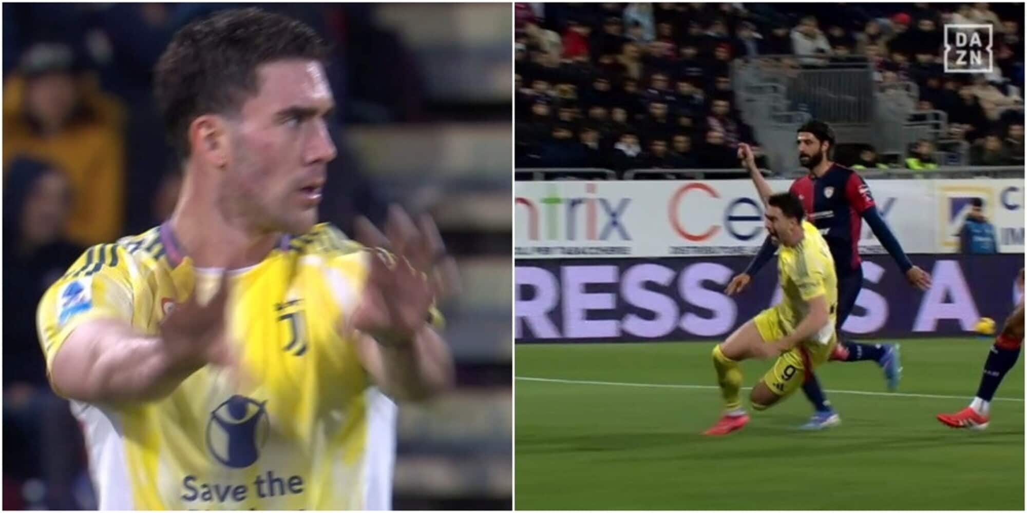 Contatto Vlahovic-Luperto, la Juve chiede il calcio di rigore