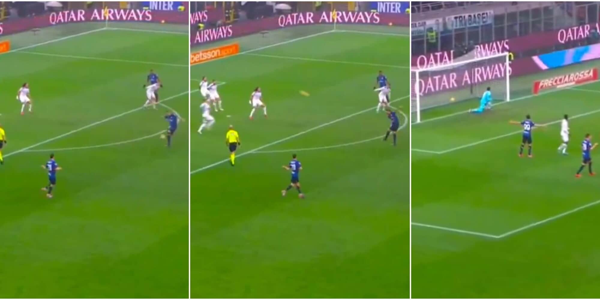 Arnautovic, super gol al volo in Inter-Lazio di Coppa Italia: la fotosequenza