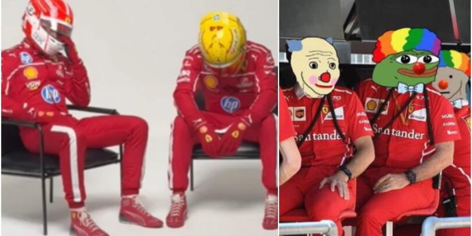 La Ferrari di Hamilton e Leclerc delude in Australia: i tifosi si scatenano con le ironie sui social