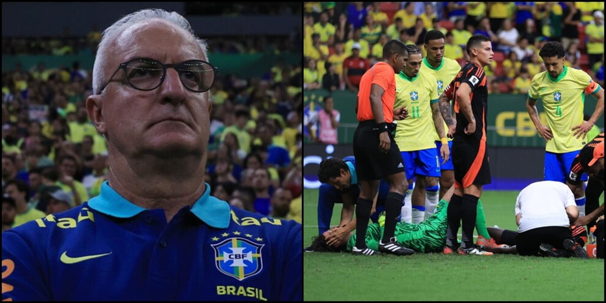 Brasile, il ct Dorival fa sette sostituzioni contro la Colombia: ecco il motivo