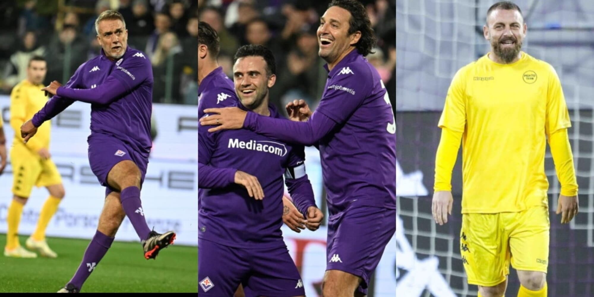 Pepito Rossi day: da De Rossi a Batistuta e Toni, le foto di tutti i protagonisti