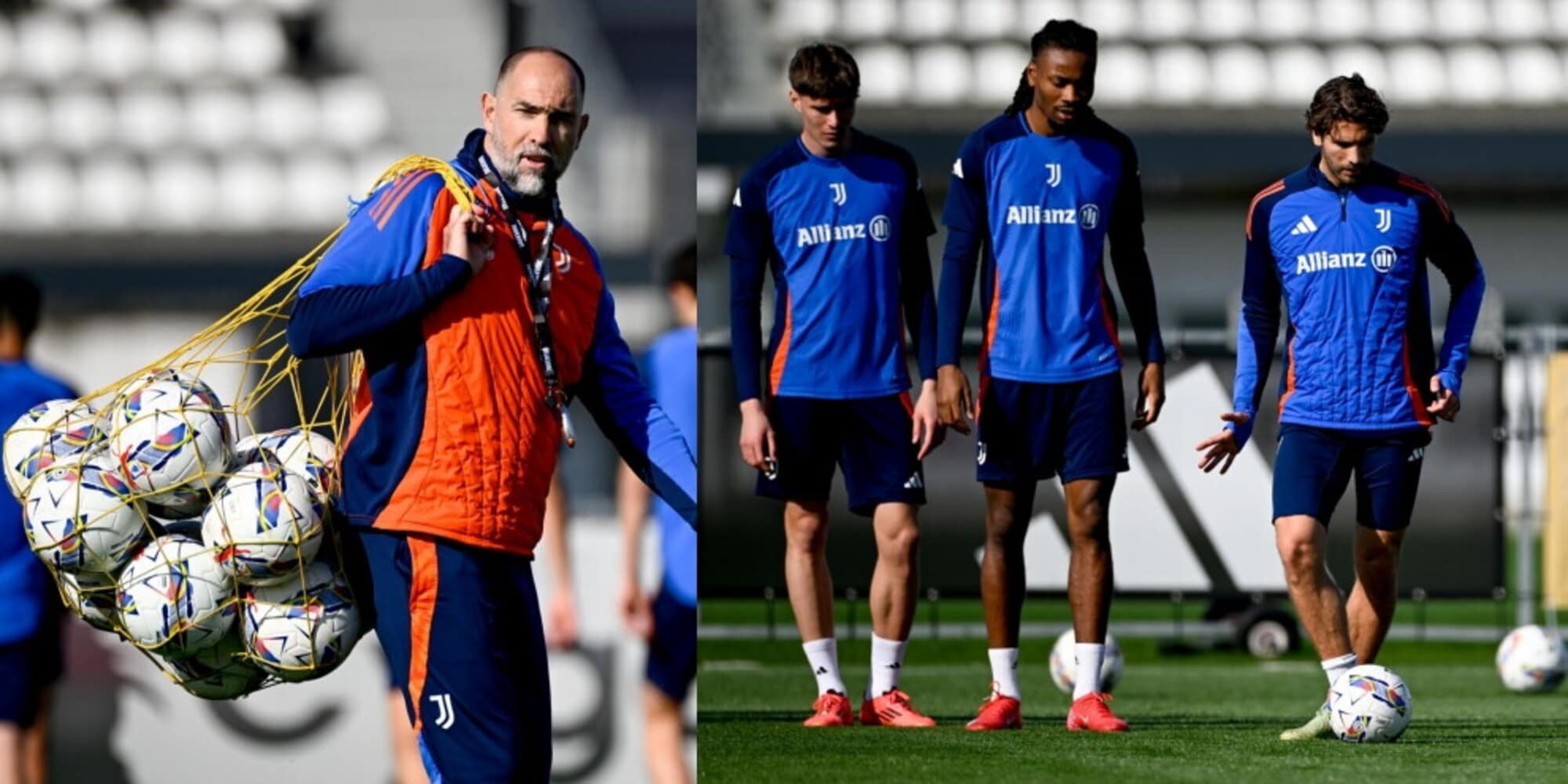 Juve, inizia l'era Tudor: nel primo allenamento fa anche da raccattapalle 
