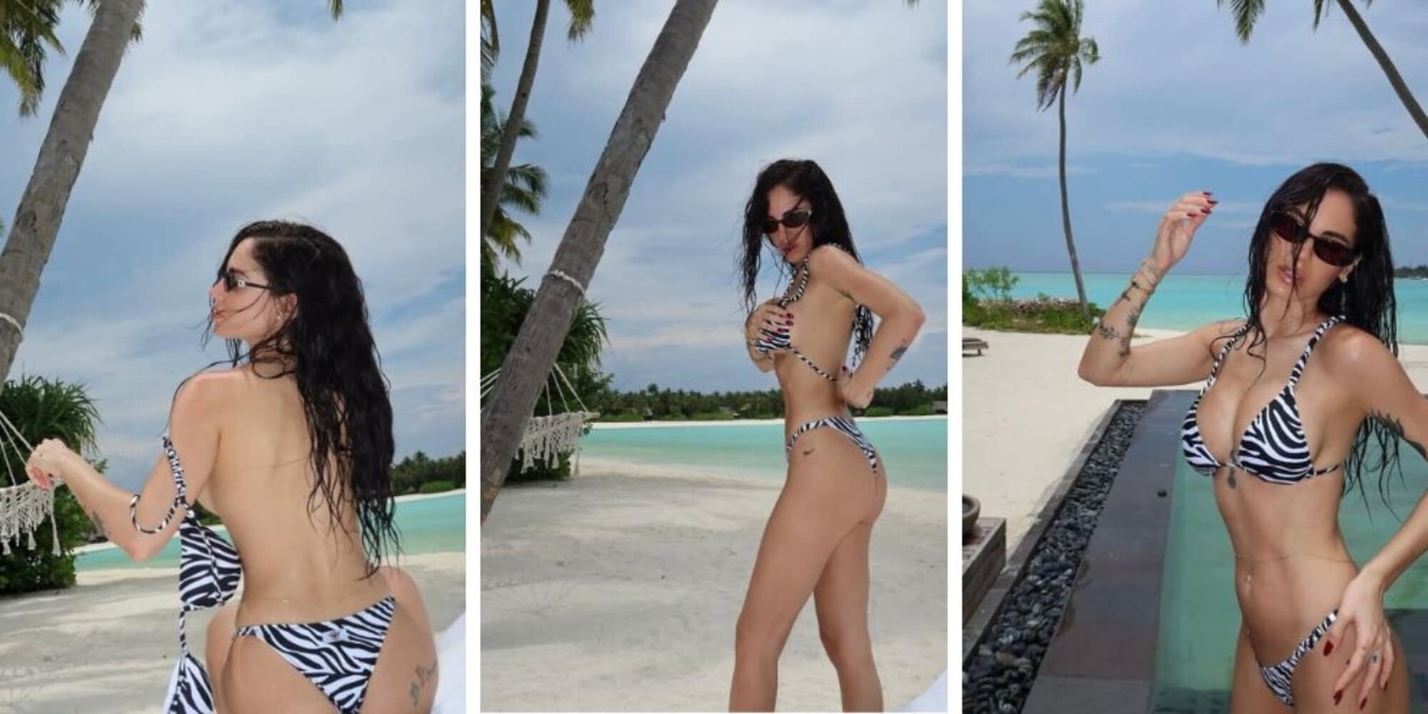 Giulia De Lellis e il bikini con incidente hot: fan in delirio. E anche Tony Effe