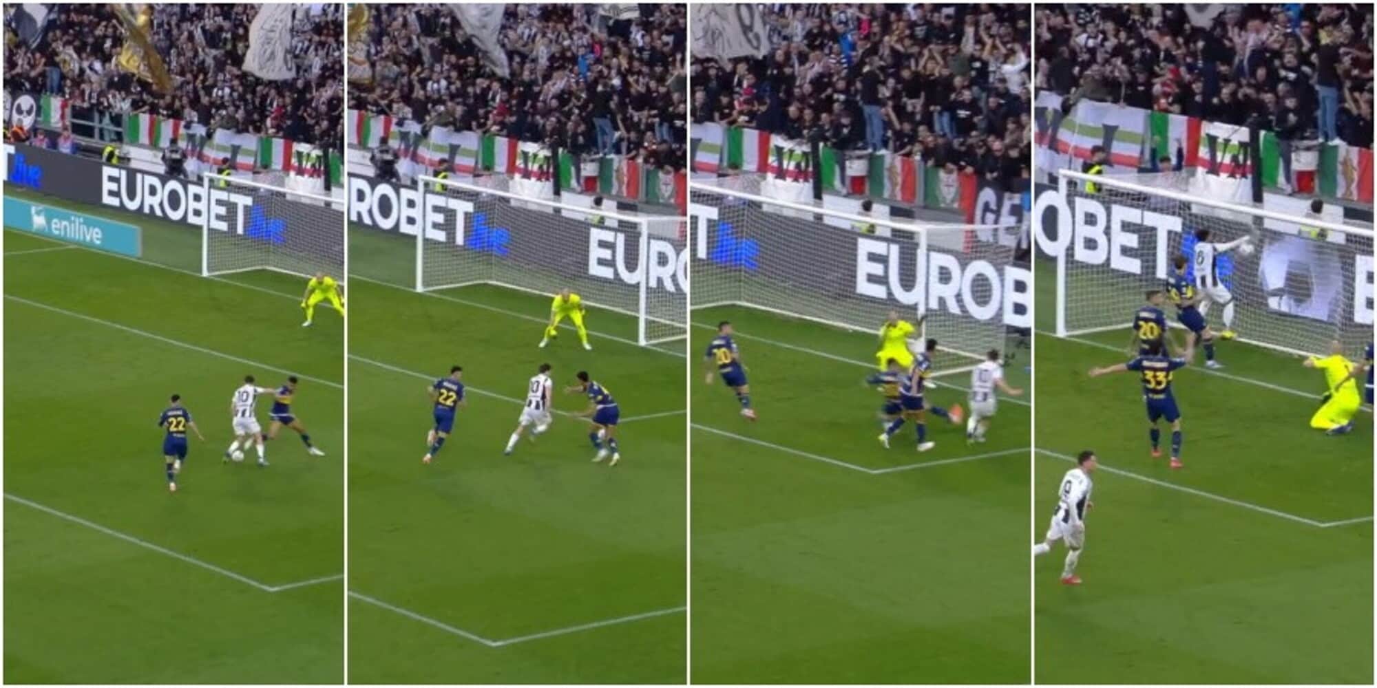 Juve, Yildiz slalom speciale e primo gol della gestione Tudor: la fotosequenza