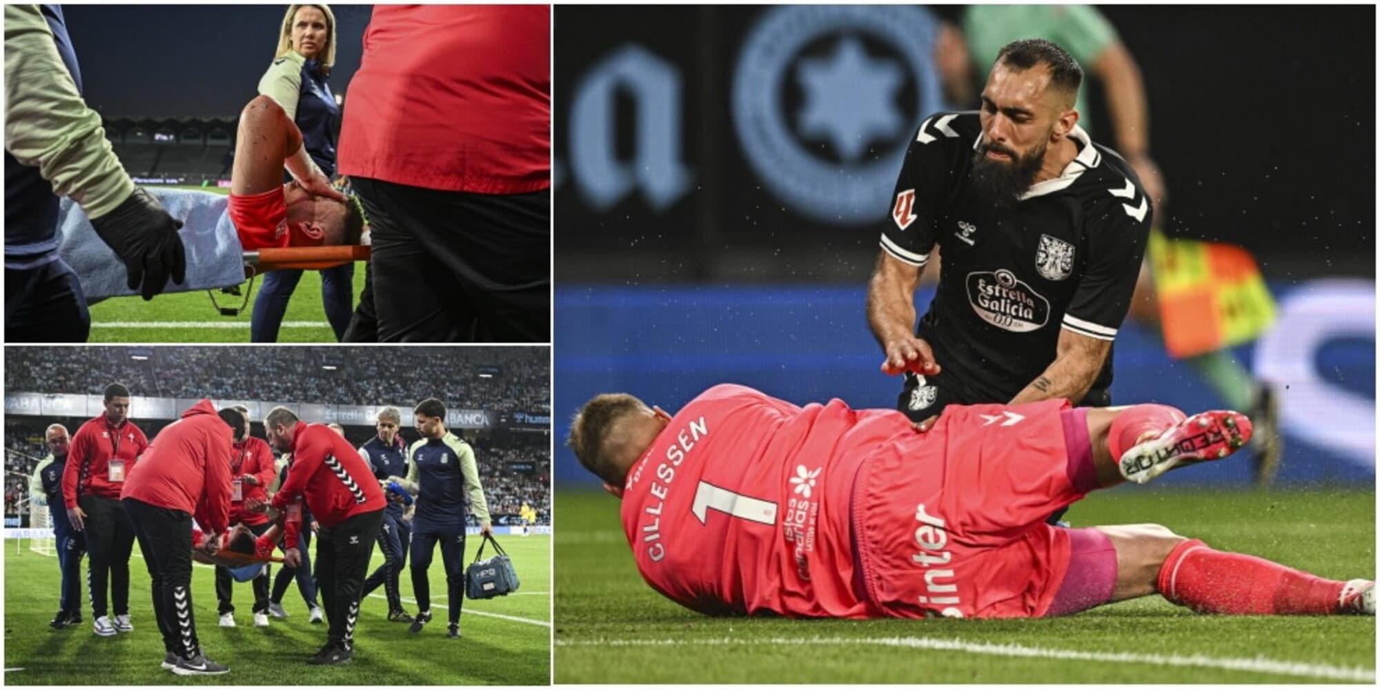 Cillessen si scontra con un avversario e finisce in ospedale: paura in Celta-Las Palmas
