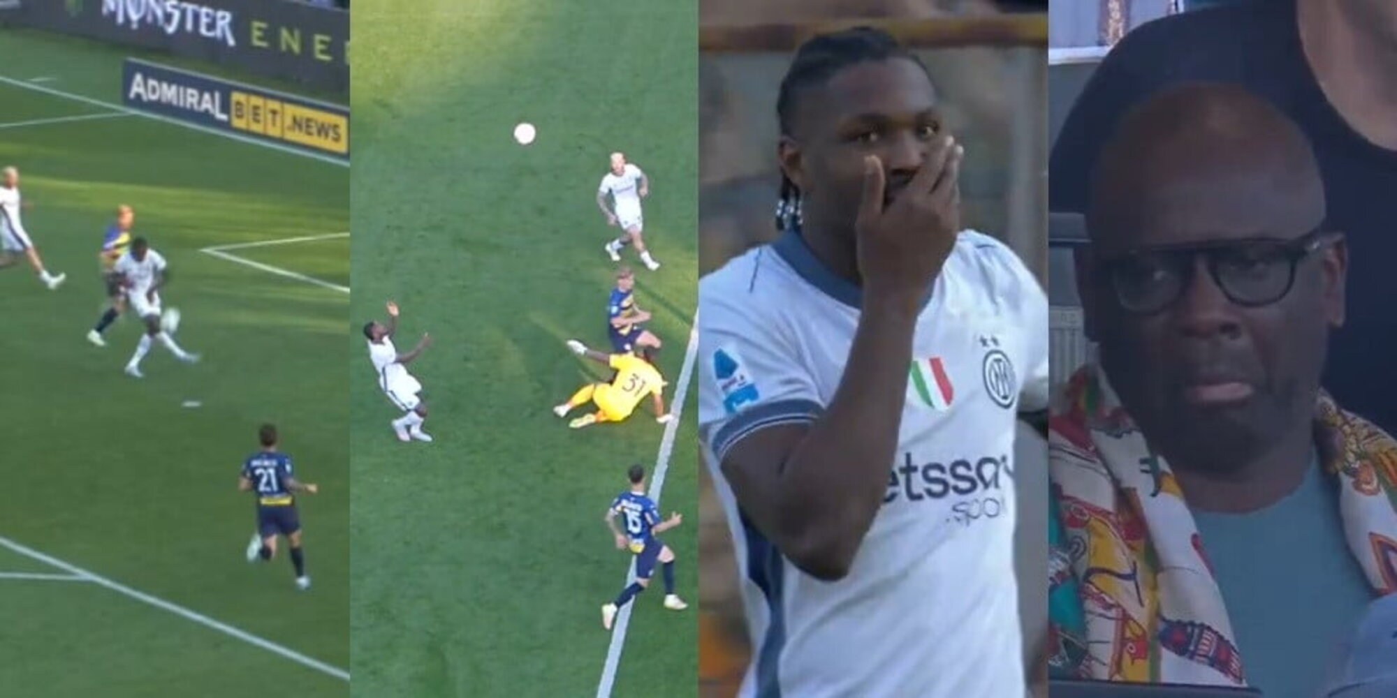 Thuram segna con un pallonetto fortunato: la sua reazione e quella del padre in tribuna