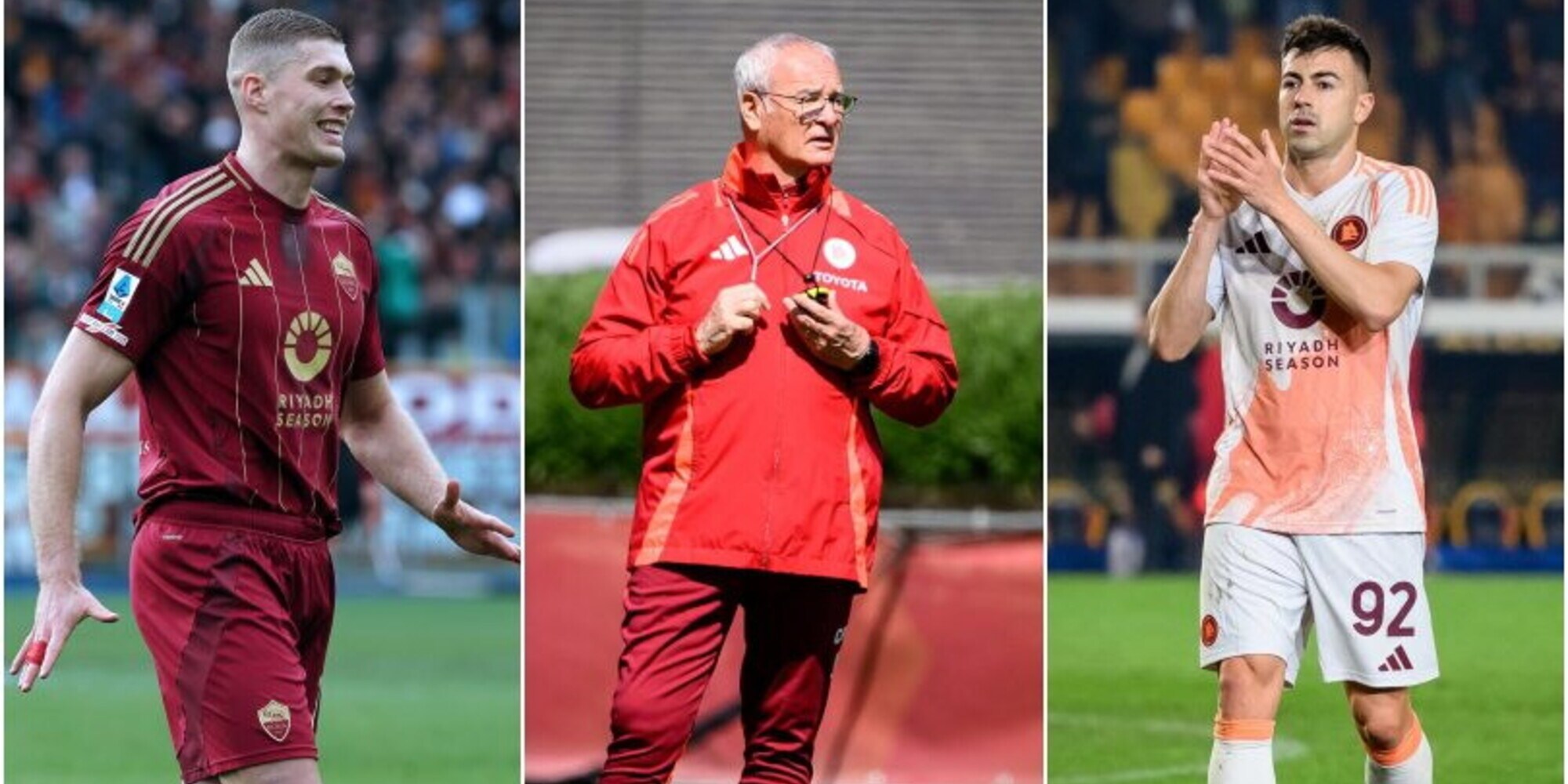 Roma-Juve, la formazione ufficiale di Ranieri 