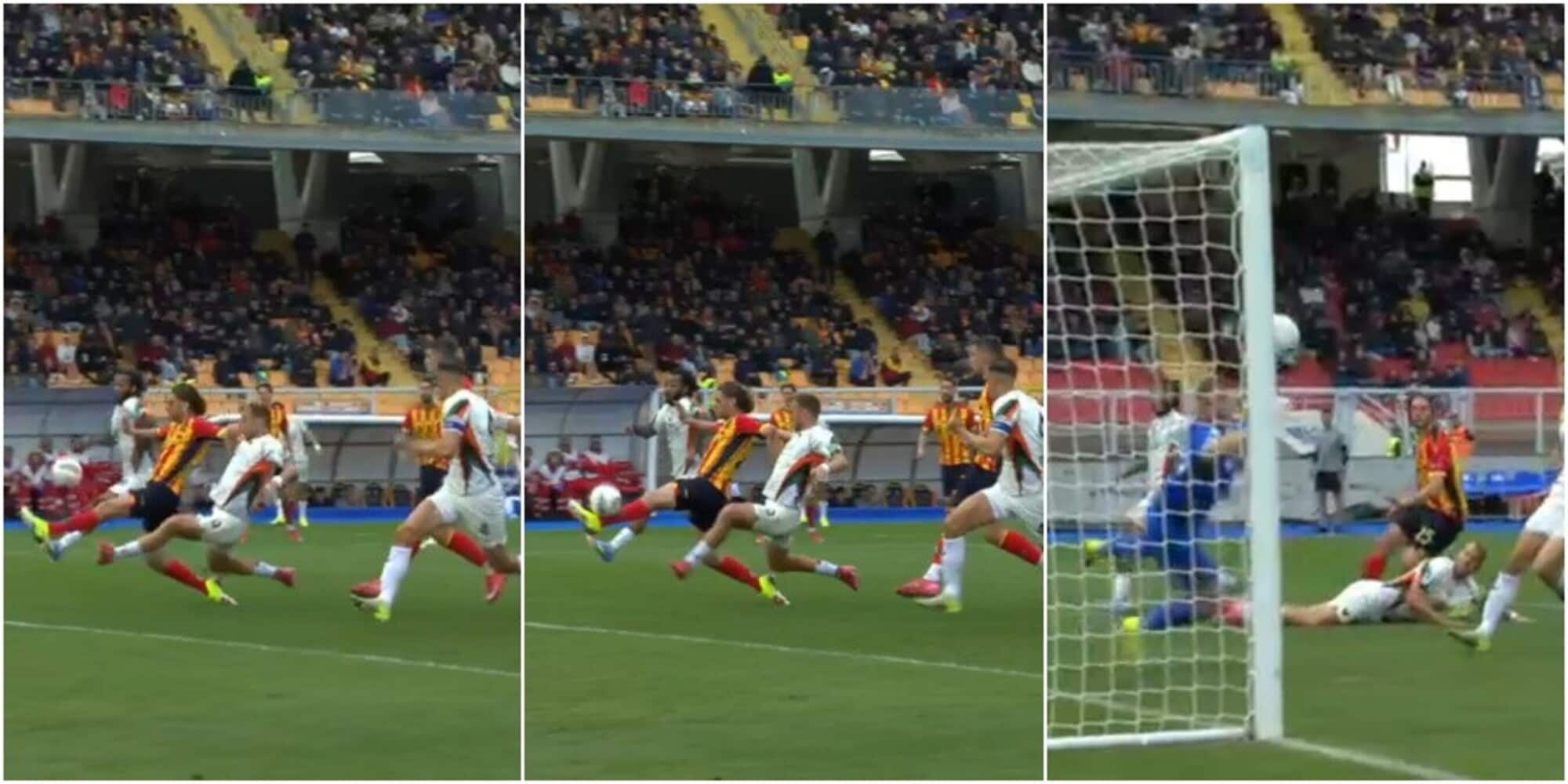 Gallo, clamoroso autogol in Lecce-Venezia: svirgolata decisiva