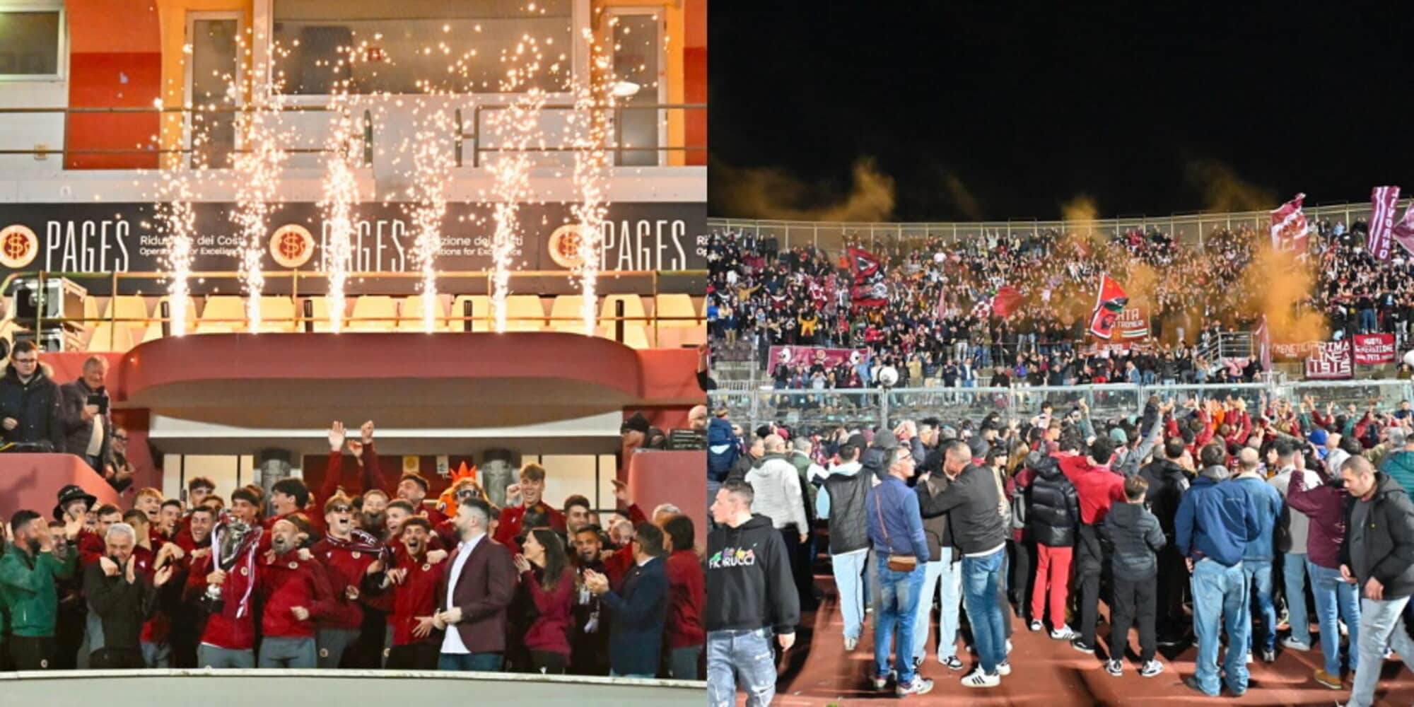 Delirio Livorno: grande festa al Picchi per il ritorno in Serie C