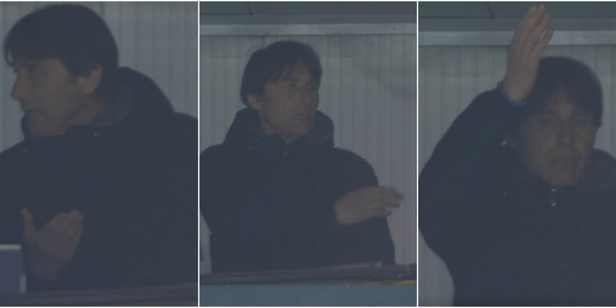 Conte in tribuna è una furia durante Bologna-Napoli: tutte le foto