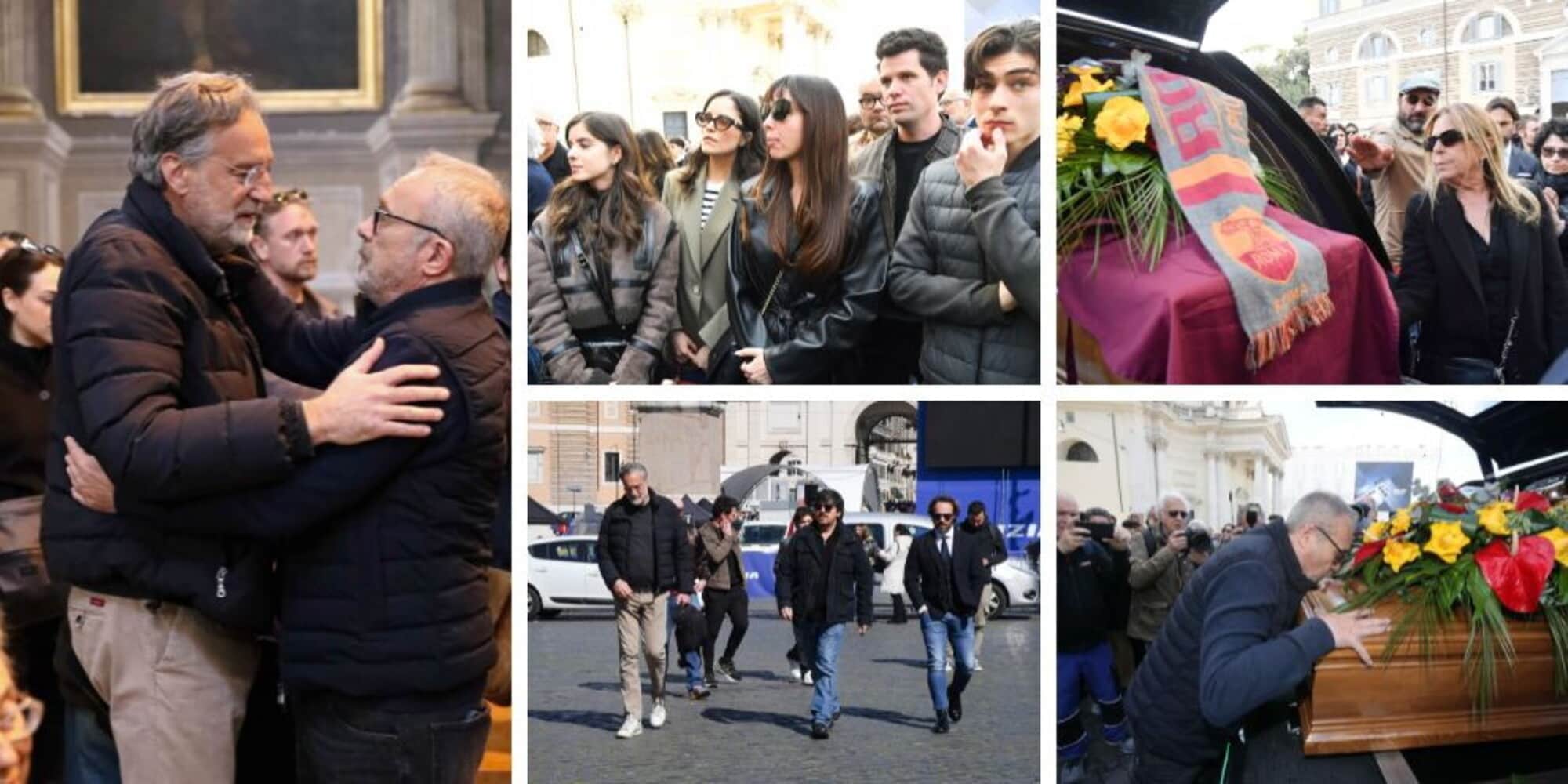 I funerali di Antonello Fassari: Tortora,  Amendola e i "Cesaroni" in lacrime