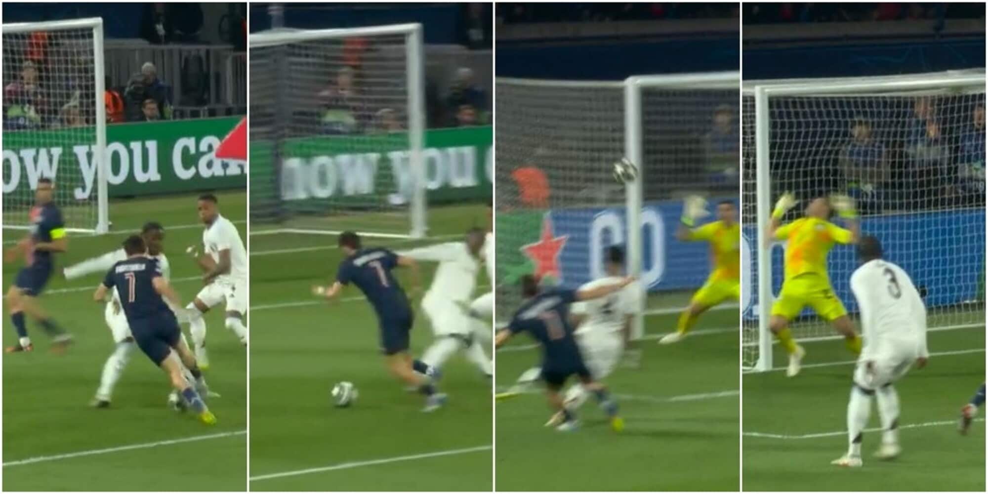 Kvaratskhelia, dribbling e gol fantastico in Psg-Aston Villa: la fotosequenza