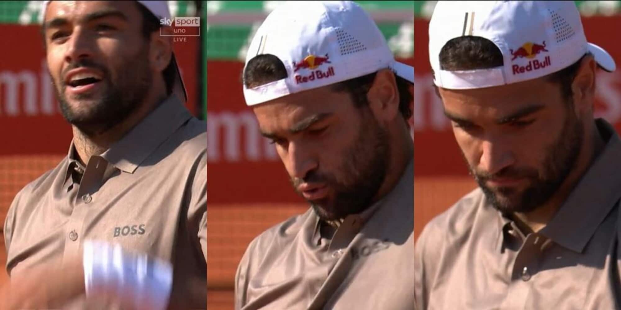 Sospiri, rabbia e delusione: i gesti di Berrettini dopo un errore clamoroso con Musetti