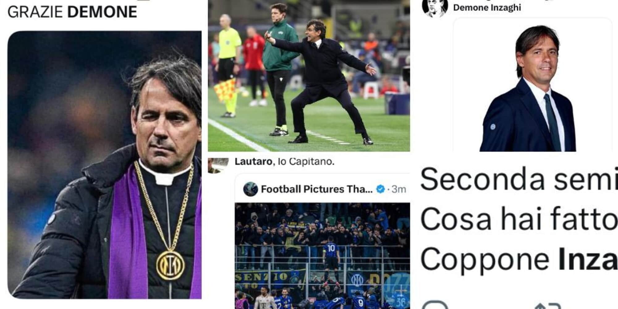 "Il Demone l'ha cucinata ancora": social dell'Inter scatenati tra meme e ironie. E Inzaghi batte tutti