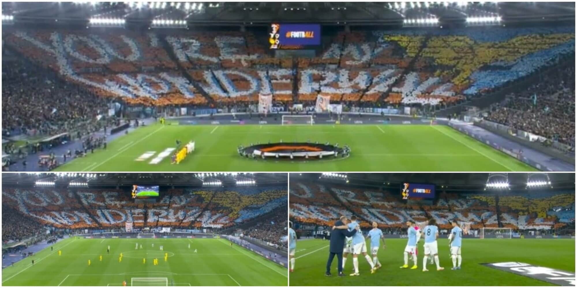 Lazio, coreografia da urlo per la sfida con il Bodo