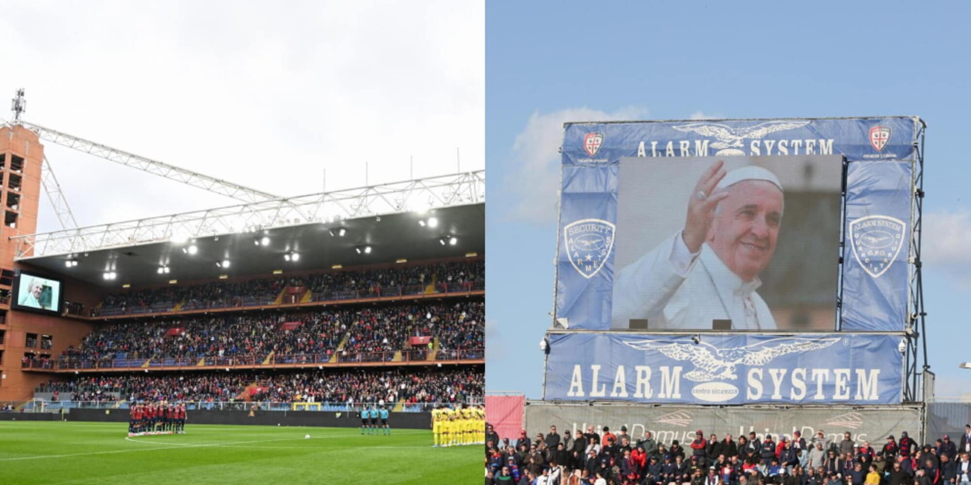 L'omaggio della Serie A a Papa Francesco: minuto di silenzio sui campi
